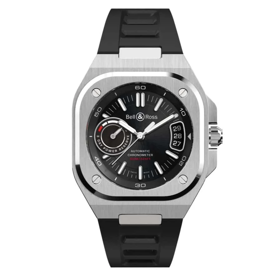 Bell &amp; Ross BR-X5 Black Steel (BRX5R-BL-ST/SRB)